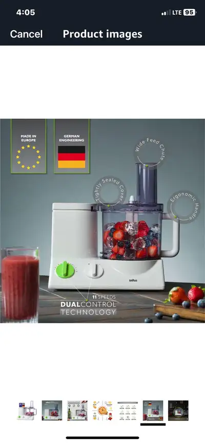 Braun food processor (new), View more