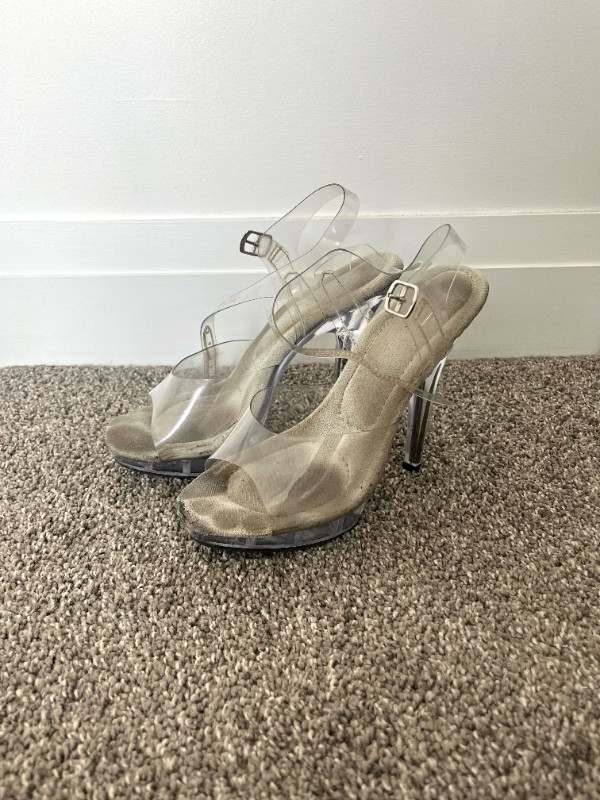 Pleasers Fabulicious Lip-108 - Clear Dance Heels in Women's - Shoes in Kitchener / Waterloo