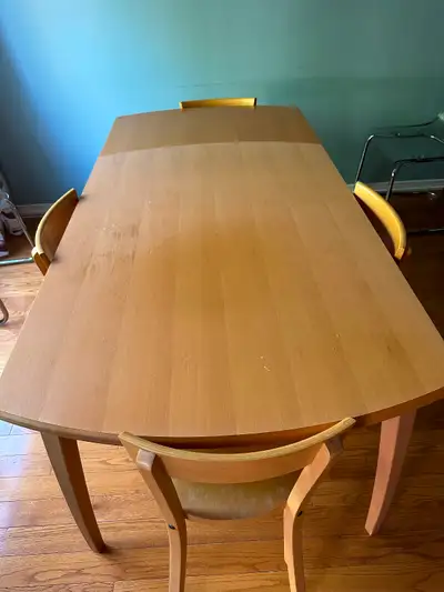 Dining Table and 4 Chairs, View more