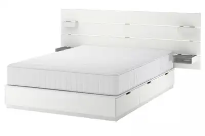 IKEA Nordli Bed Frame with Storage + Headboard, View more