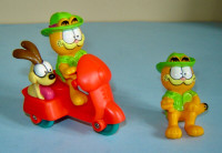 Adorable Vintage Garfield Figures - Early 1980's