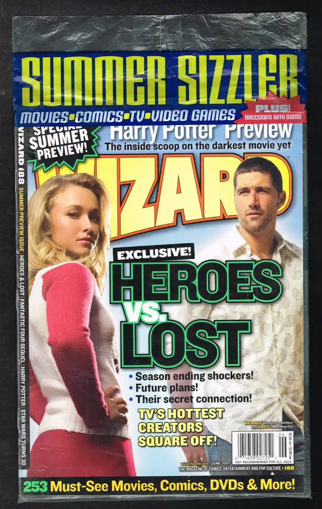 Hayden Panettiere - Heroes  Wizard Magazine # 188 June 2007 NEW