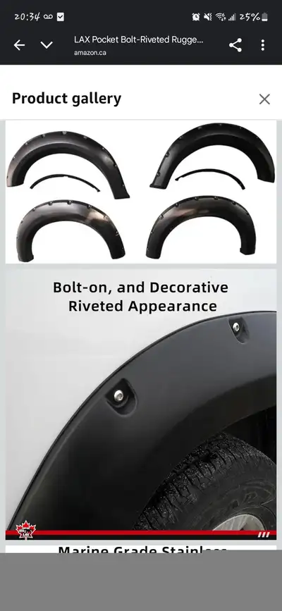 Ford fender flairs for sale Bought from LAX about a month ago, decided to not install them. Still in...