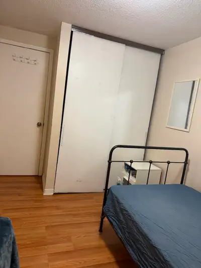 Bright furnished bedroom on the second floor of a clean two-storey townhouse in the Herongate area,...