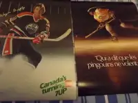 WAYNE GRETZKY & MARIO LEMIEUX ITEMS:POSTERS,BOOKS,GUIDES,MAGS