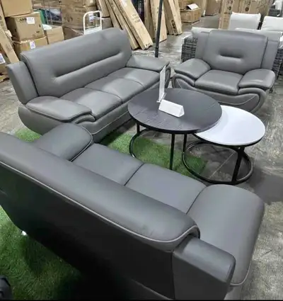 Includes 3 seater, loveseat, and single chair • Soft and durable upholstery • High-density foam cush...