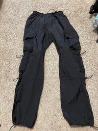 Garage Parachute Pants Black Size Medium 