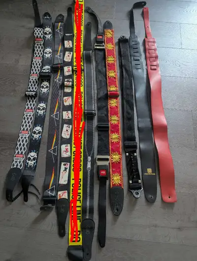 Guitar straps most are levi's or similar quality, View more