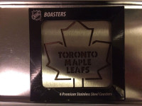 4 set of Toronto Maple Leafs Stainless steel Boaster Coasters
