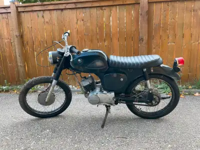 COLLECTORS’ ITEM VINTAGE 1969 BRIDGESTONE BS90 SERIOUS INQ ONLY Rust Free; clean frame / motor new:...