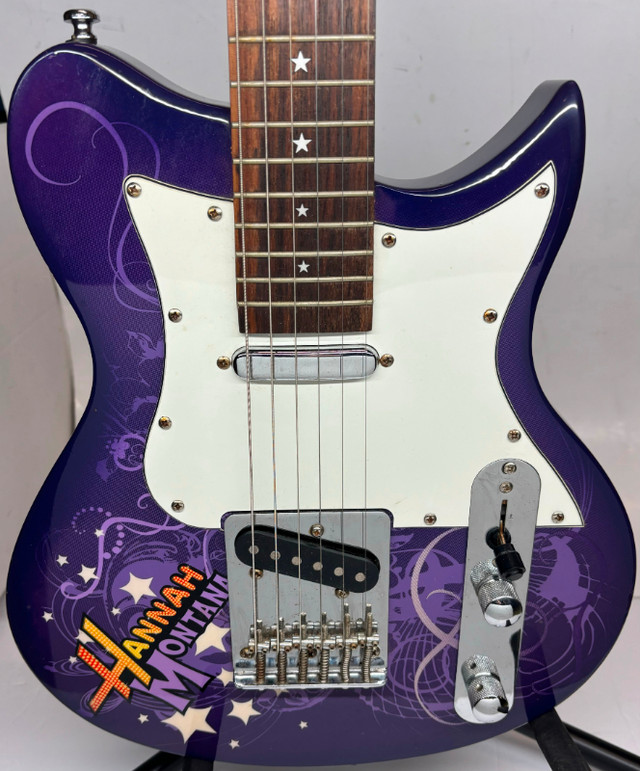 Purple Hannah Montana Disney By Washburn 3/4 Electric Guitar in Guitars in Windsor Region - Image 4