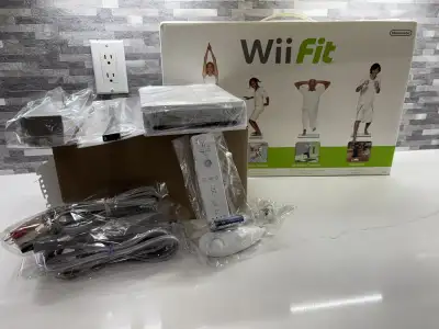 Nintendo Wii Bundle (Tested) - Incl. Wii Fit + 2 Games, View more
