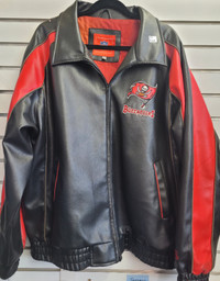 Tampa Bay Buccaneers Leather Jacket Size 2XL