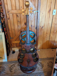 Solid wood Cello wine rack