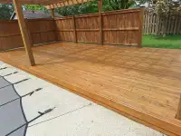 Deck and fence staining 