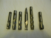 END MILLS – NEW – PREMIUM BRANDS – HSS – 5/8” to 3/4" Ø