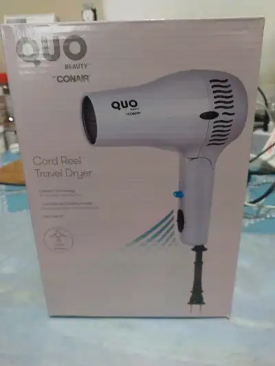 Brand new, never used. Quo Conair Travel Dryer 1875 Watts, View more