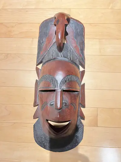 Gambian Tribal Wood Mask, View more