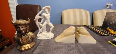 Carved Marble, Onyx, Resin Statues - Read Description, View more