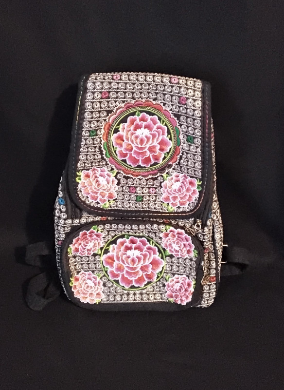 Boho Embroidered Backpack in Women's - Bags & Wallets in Barrie