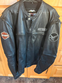Men’s 2XL Harley Davidson Leather Riding Jacket