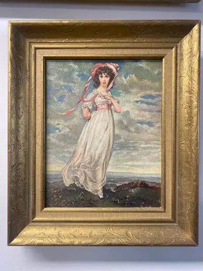 This framed print is titled "Pinkie" by Lawrence, number 314. It measures 8" by 10". This artwork wo...