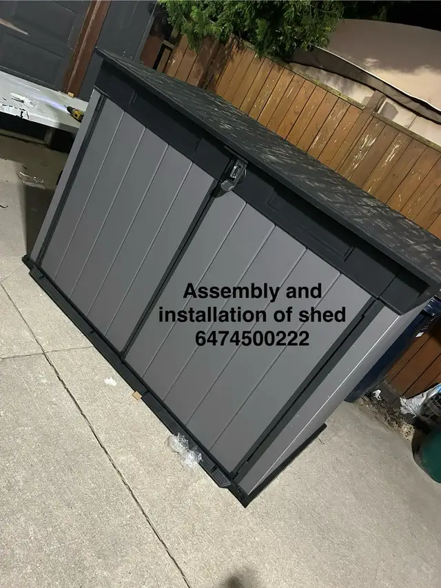 assembly of garbage shed in Outdoor Tools & Storage in City of Toronto - Image 3