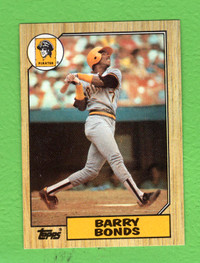 BARRY BONDS 1987 TOPPS # 320 PIRATES ROOKIE NM-MT