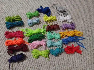New 24 pairs of new 2-meter colorful shoelace, View more
