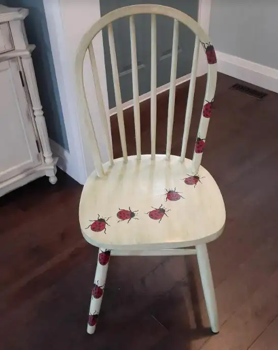 Ladybug artisan occasional, desk, kids or dining chair in Chairs & Recliners in Markham / York Region - Image 3