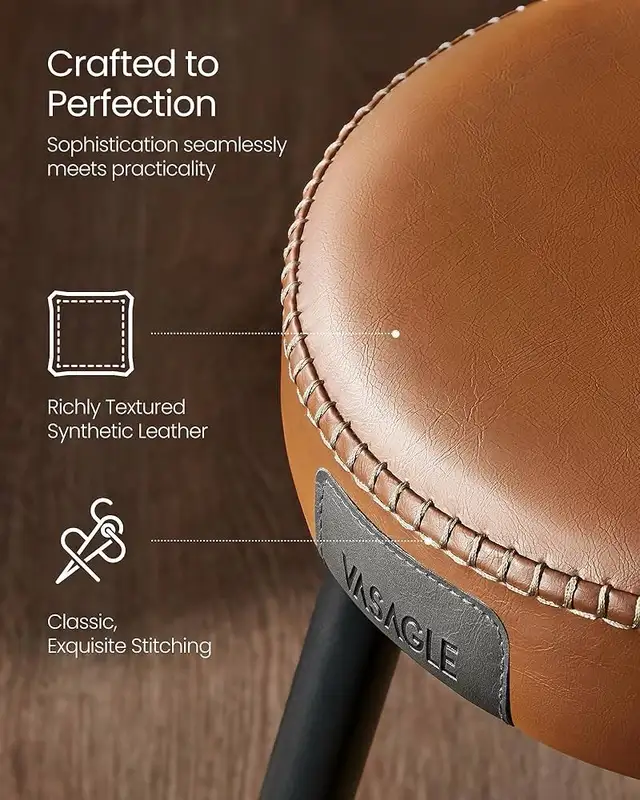 Kitchen Counter Stools, Breakfast Stools, Synthetic Leather with in Chairs & Recliners in Markham / York Region - Image 8