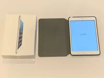 Selling my iPad Mini Model: A1432 (16GB), with original box plus free iPad case included. Asking $85...