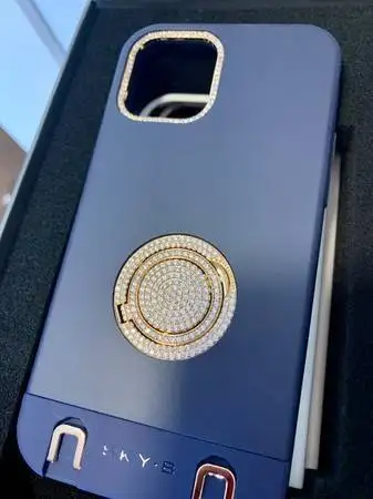 SKYB iPhone 12 Pro Max Phone Case with Cubic Zirconia Jewelry, View more