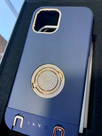 SKYB iPhone 12 Pro Max Phone Case with Cubic Zirconia Jewelry in Cell Phone Accessories in Burnaby/New Westminster