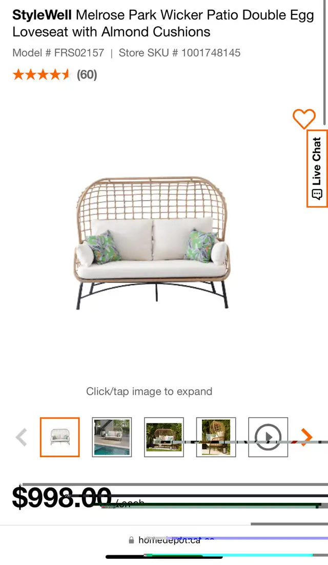 Outdoor furniture  in Patio & Garden Furniture in Markham / York Region - Image 3