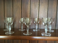 Lalique sherry glasses