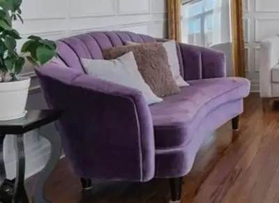 Purple Velvet Accent Sofa – Seats 4 – HomeSense, View more