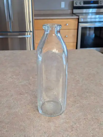 Vintage Glass Milk Bottle, View more