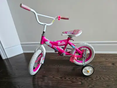 Barbie Bicycle Bike with Training Wheels for age 3-5 $30, View more