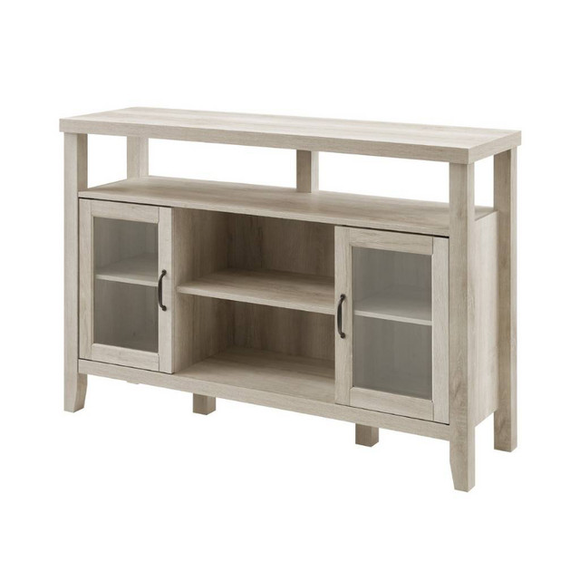 52" Rustic Wood TV Stand - White Oak in Bookcases & Shelving Units in Mississauga / Peel Region - Image 2