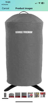 George Forman electric bbq with cover