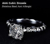 Italina CZ diamant anneaux de mariage pour les femmes 316L.