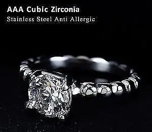 Italina CZ diamant anneaux de mariage pour les femmes 316L., View more