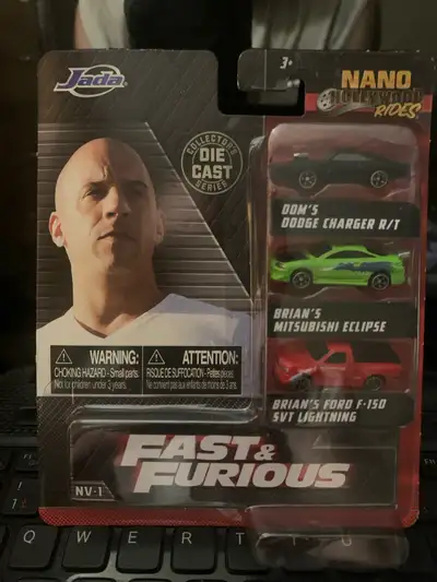 Own a piece of the Fast & Furious saga with this Jada Nano Hollywood Rides die-cast set featuring Do...