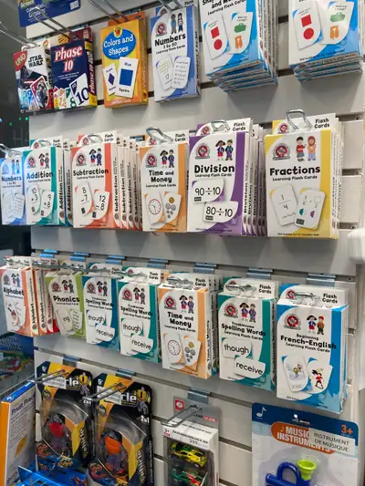 Flashcards! Lots of different types of flashcards. Drop in to ‘The Education Store’ for a wide range...