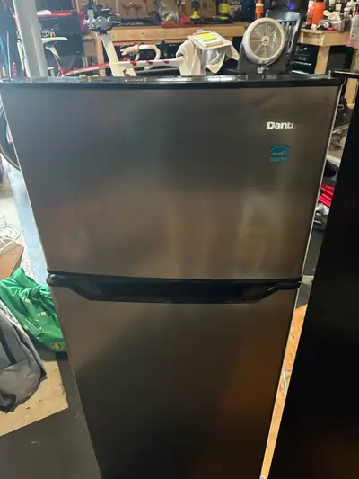 Danby small dorm fridge 19” 4.7 cu with freezer , View more