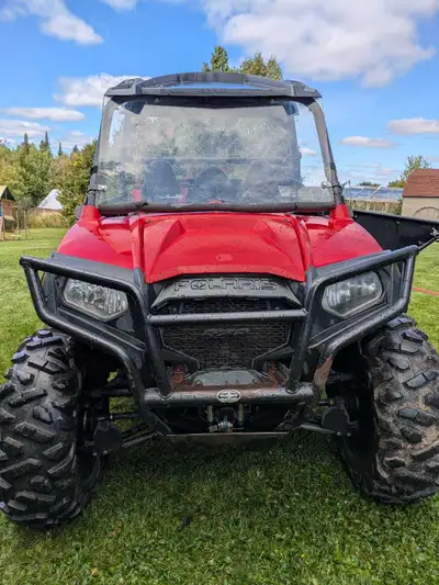 RZR 570 for sale. Has aftermarket metal doors, bump seat, winch, windshield and rear windjammer. Spa...