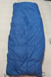 Vintage Jones tent and awning Pioneer brand down sleeping bag