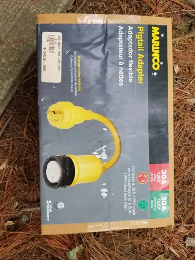 New In Box Features & details 30 Amp 125V Locking Dock Side/Male Plug, 50 Amp 125V Locking with Seal...