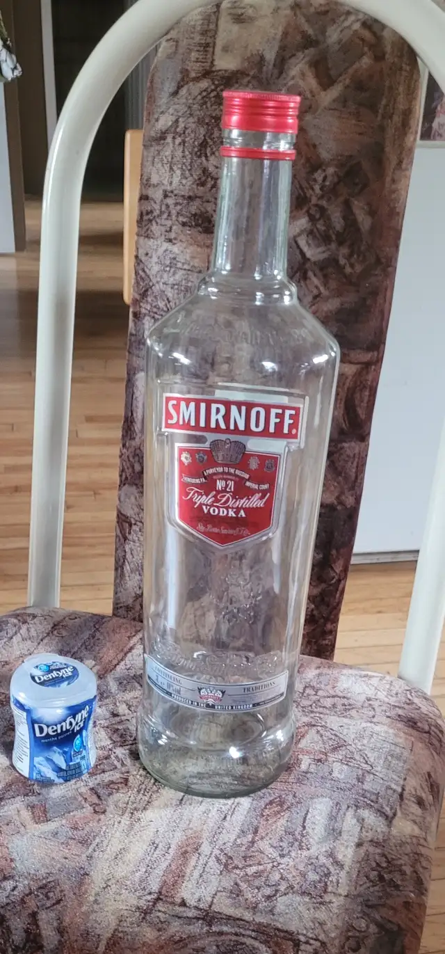 RARE RED LABLE BOTTLE WITH CAP in Other in St. John's - Image 3